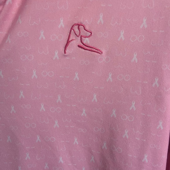 Rhoback quarter zip breast cancer pink women small - Picture 2 of 5